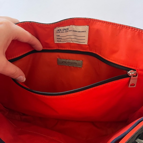 Jack Spade Canvas Single Strap Messenger Bag in Brown Mens One Size - Picture 12 of 16